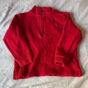Polo by Ralph Lauren Red Quarter-Zip Pullover